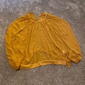 New York and company deep gold blouse
